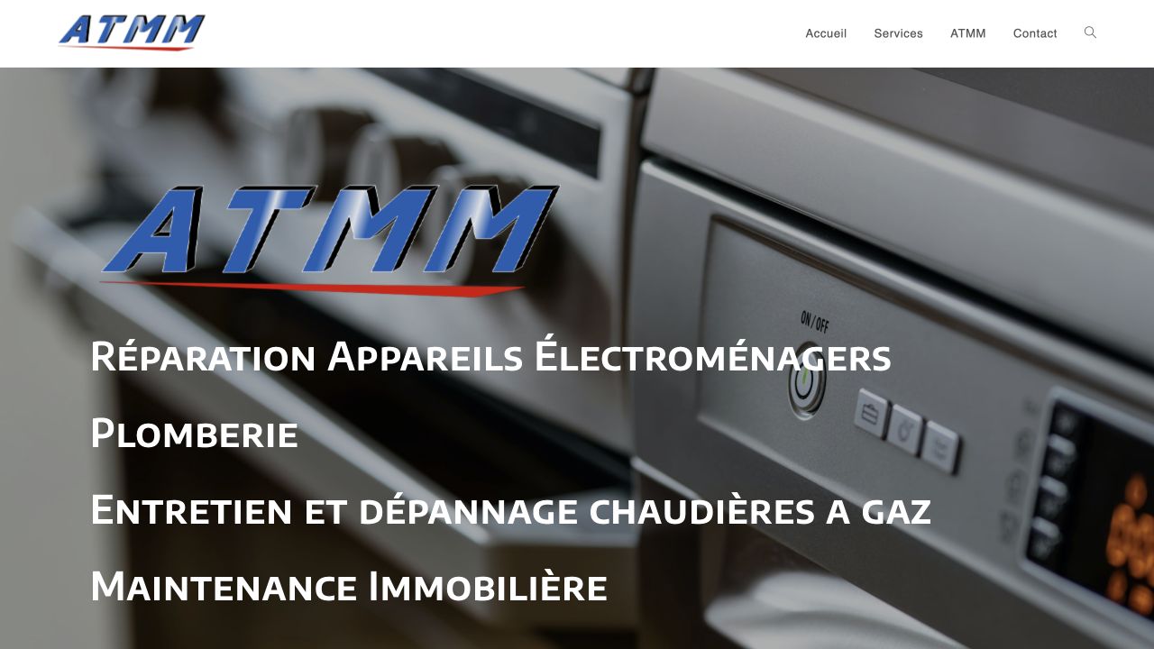 Capture du site de ATMM — Assistance Technique Ménager du Midi