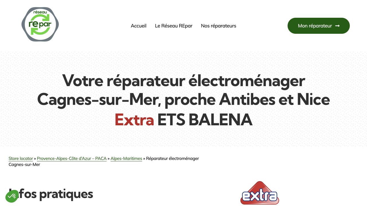 Capture du site de Extra ETS Balena