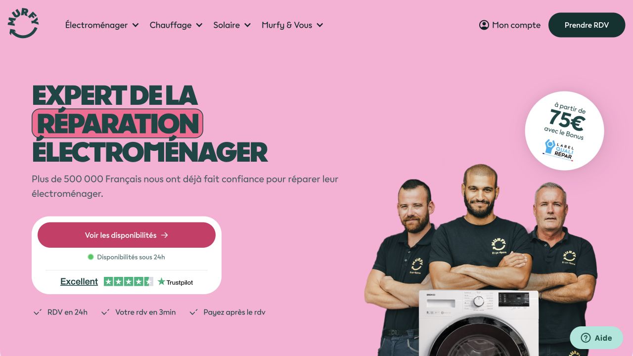 Capture du site de Murfy
