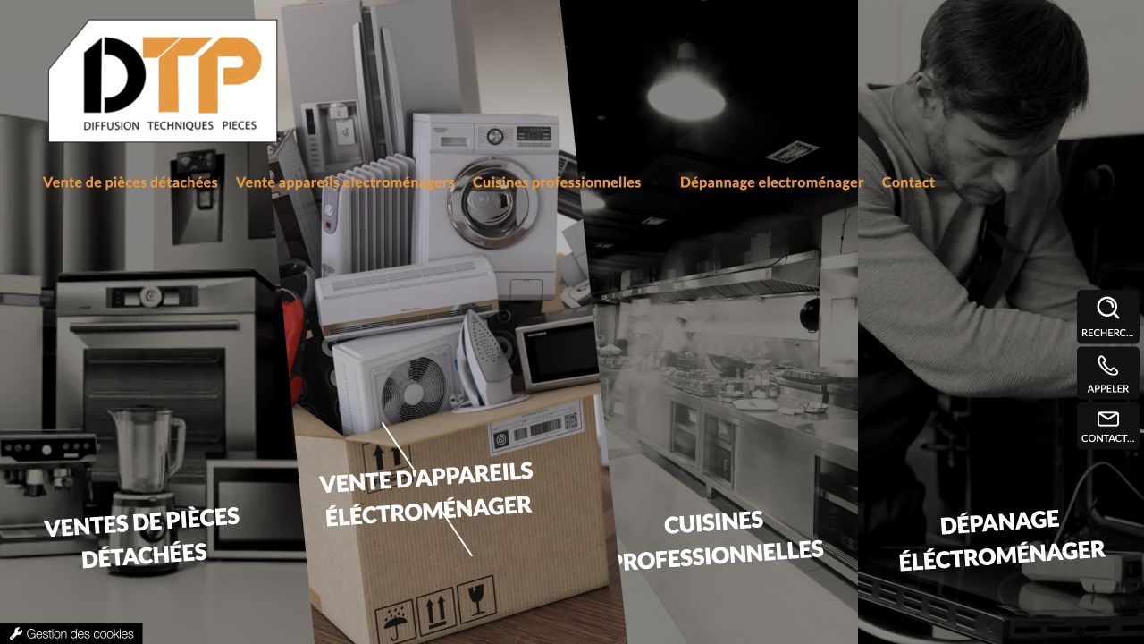 Capture du site de DTP — PE2M