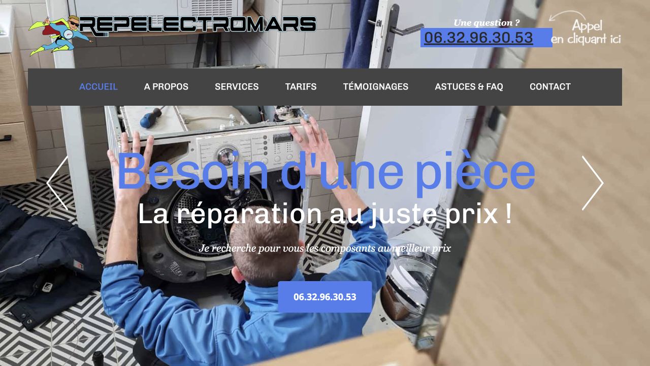 Capture du site de Repelectromars — Fabien Casanova